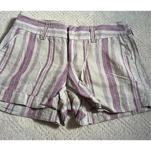 LOFT Linen-Cotton Shorts - Picture 1 of 6